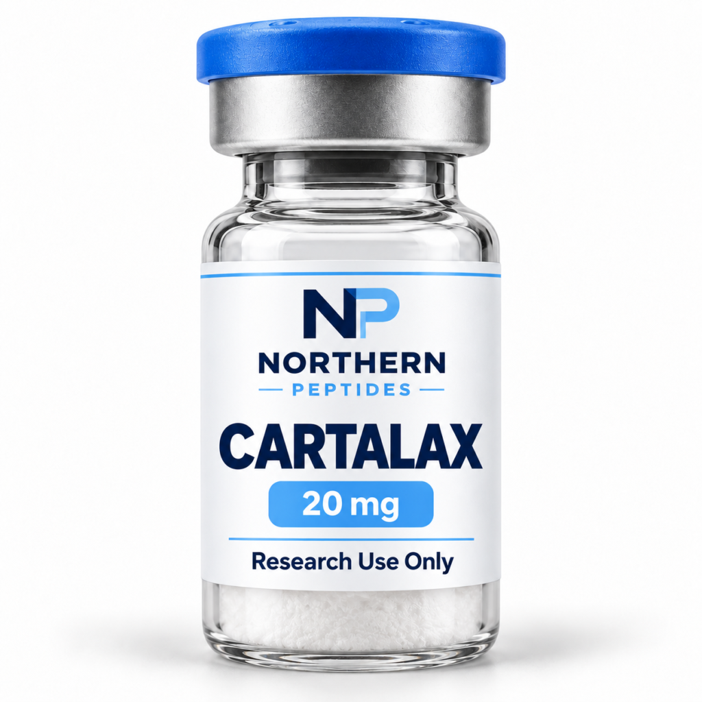 Cartalax 20mg — branded product vial, Northern Peptides Canada.