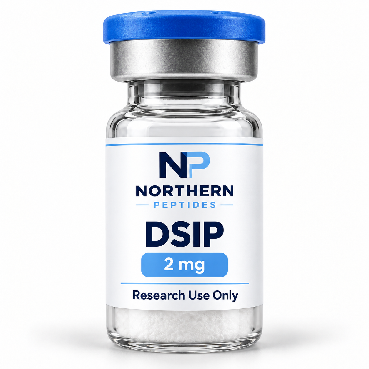 DSIP 2mg — branded product vial, Northern Peptides Canada.