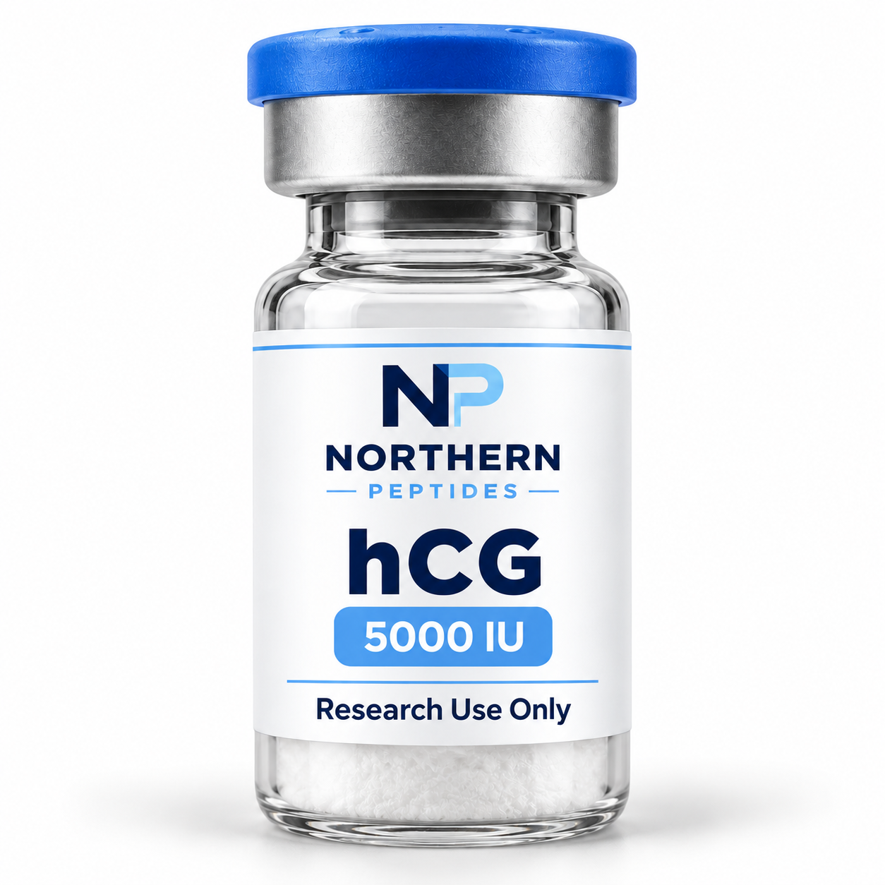 hCG 5000iu — branded product vial, Northern Peptides Canada.