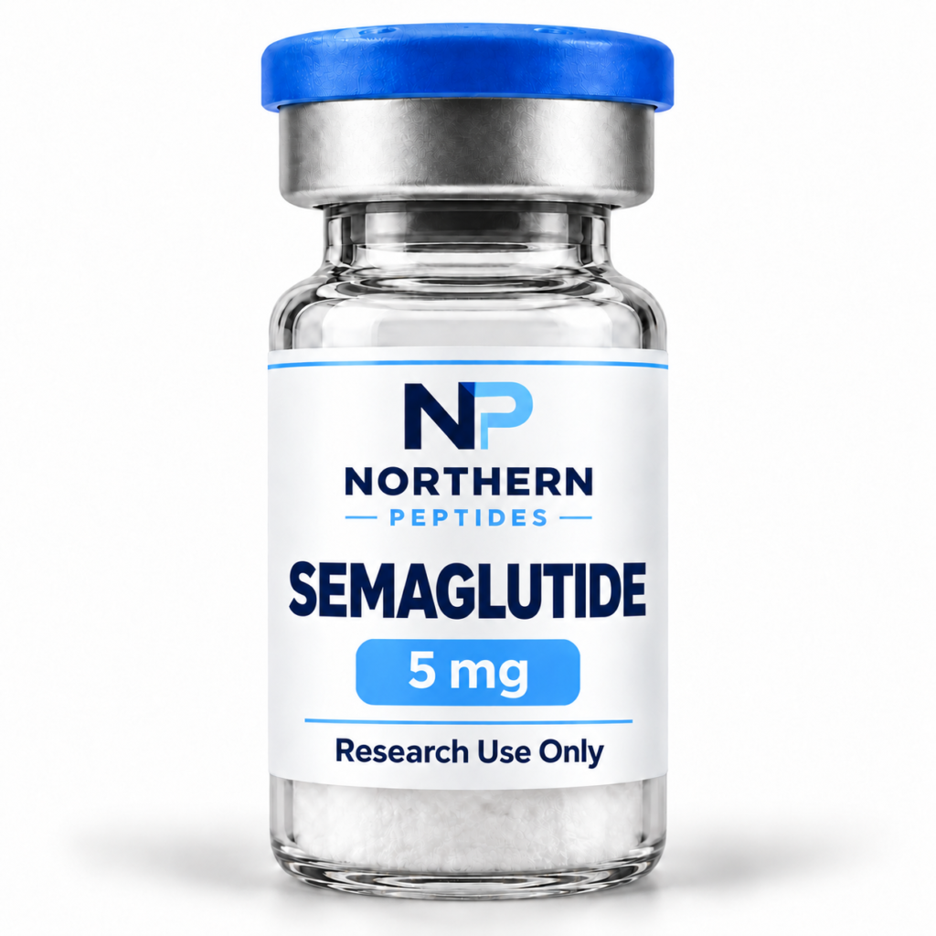 Semaglutide 5mg — branded product vial, Northern Peptides Canada.