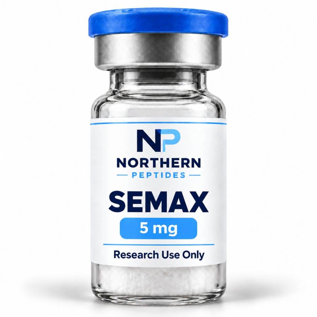 Semax 5mg — branded product vial, Northern Peptides Canada.