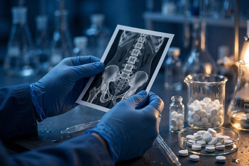 Bone mineral research: laboratory spine X-ray imaging for osteoporosis research